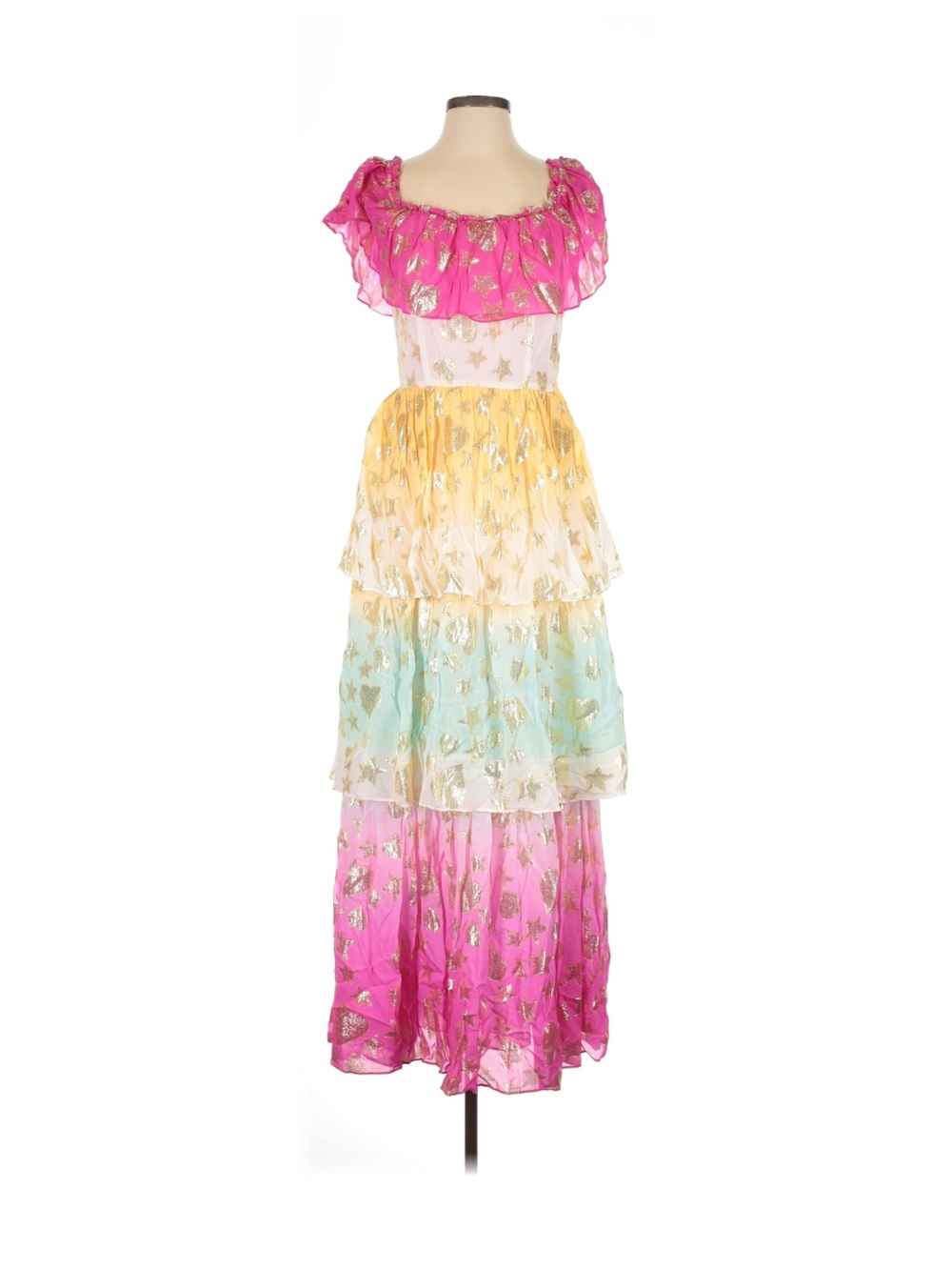 Loveshackfancy rainbow dress size 4